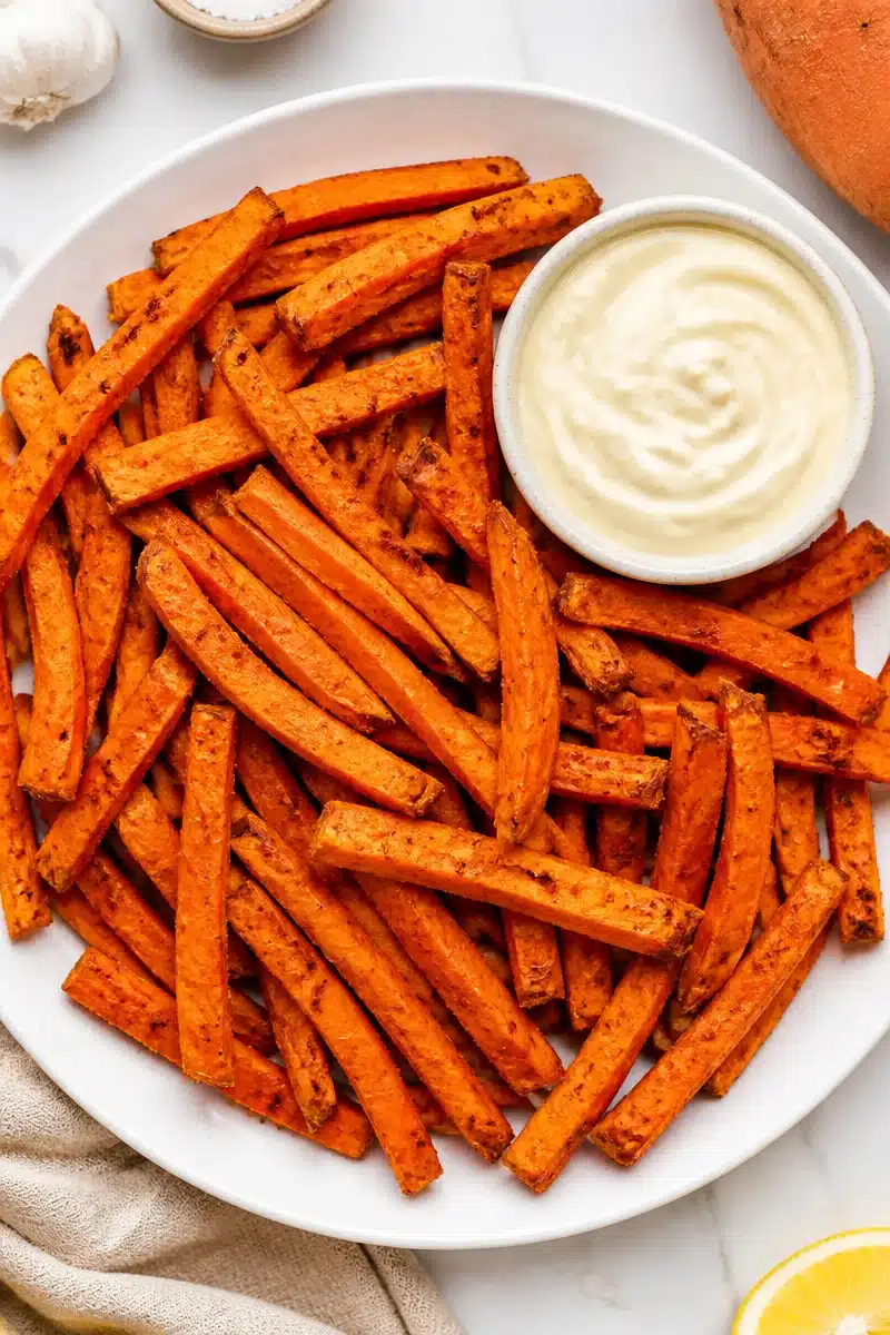 Baked Crispy Sweet Potato Fries With Garlic Aioli baked crispy sweet potato fries with garlic aioli 2026 06 26 212238 2