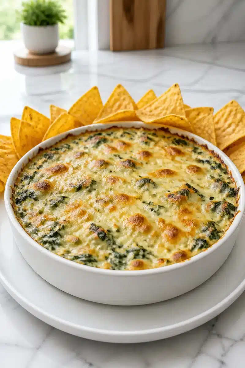 Cheesy Baked Spinach And Artichoke Dip Without Mayo cheesy baked spinach and artichoke dip without may 2026 06 29 192039