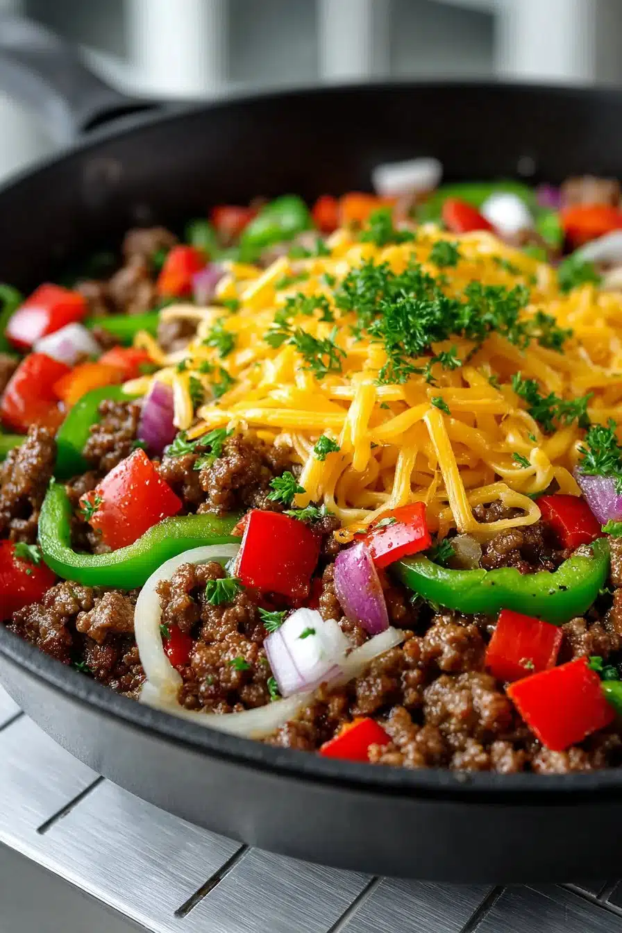 Cheesy Skillet Quick Ground Beef Dinner cheesy skillet quick ground beef dinner 2026 06 06 024003