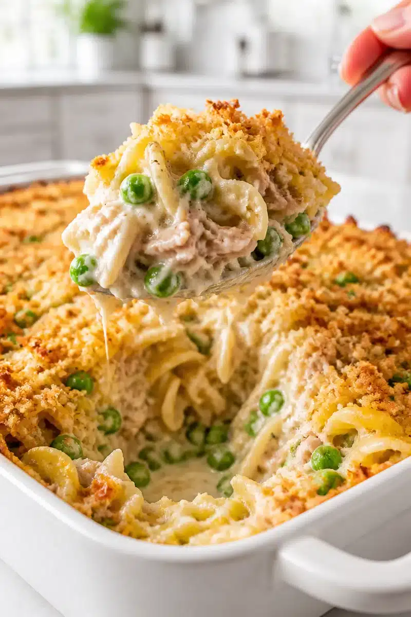 classic homestyle tuna noodle casserole with peas 2026 06 01 032028