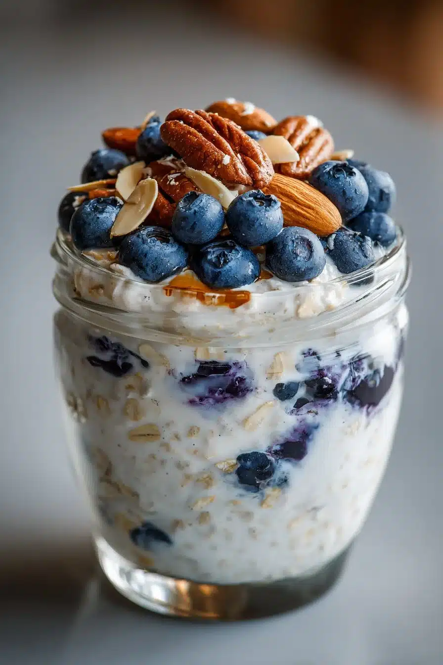 Creamy Almond Milk Blueberry Overnight Oats for Seniors creamy almond milk blueberry overnight oats for se 2026 06 05 034111