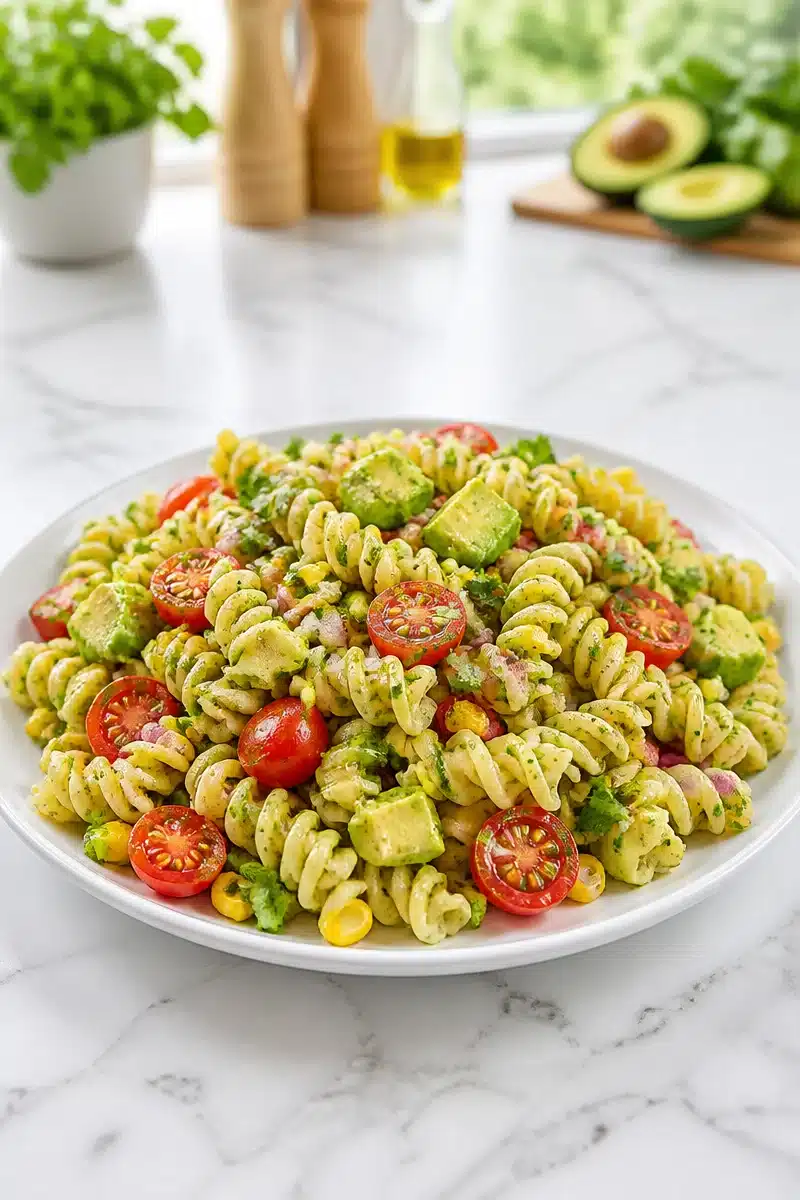 Creamy Avocado And Roasted Corn Pasta Salad creamy avocado and roasted corn pasta salad 2026 06 28 080616