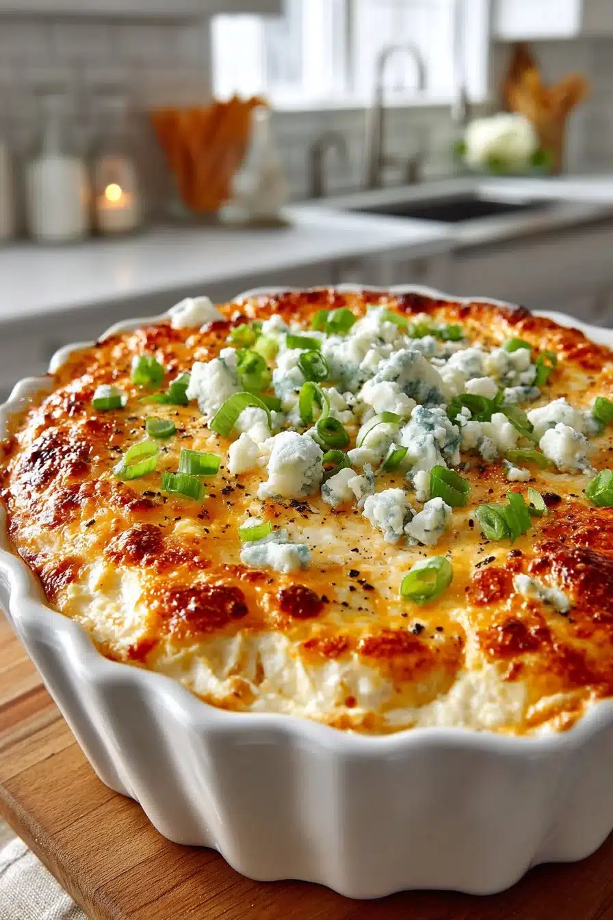 creamy blue cheese buffalo chicken dip oven bake 2026 06 05 044750