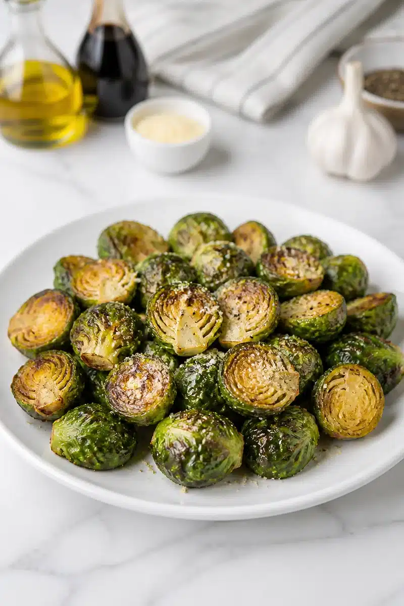 Crispy Air Fryer Balsamic Brussels Sprout crispy air fryer balsamic brussels sprout 2026 06 20 155255