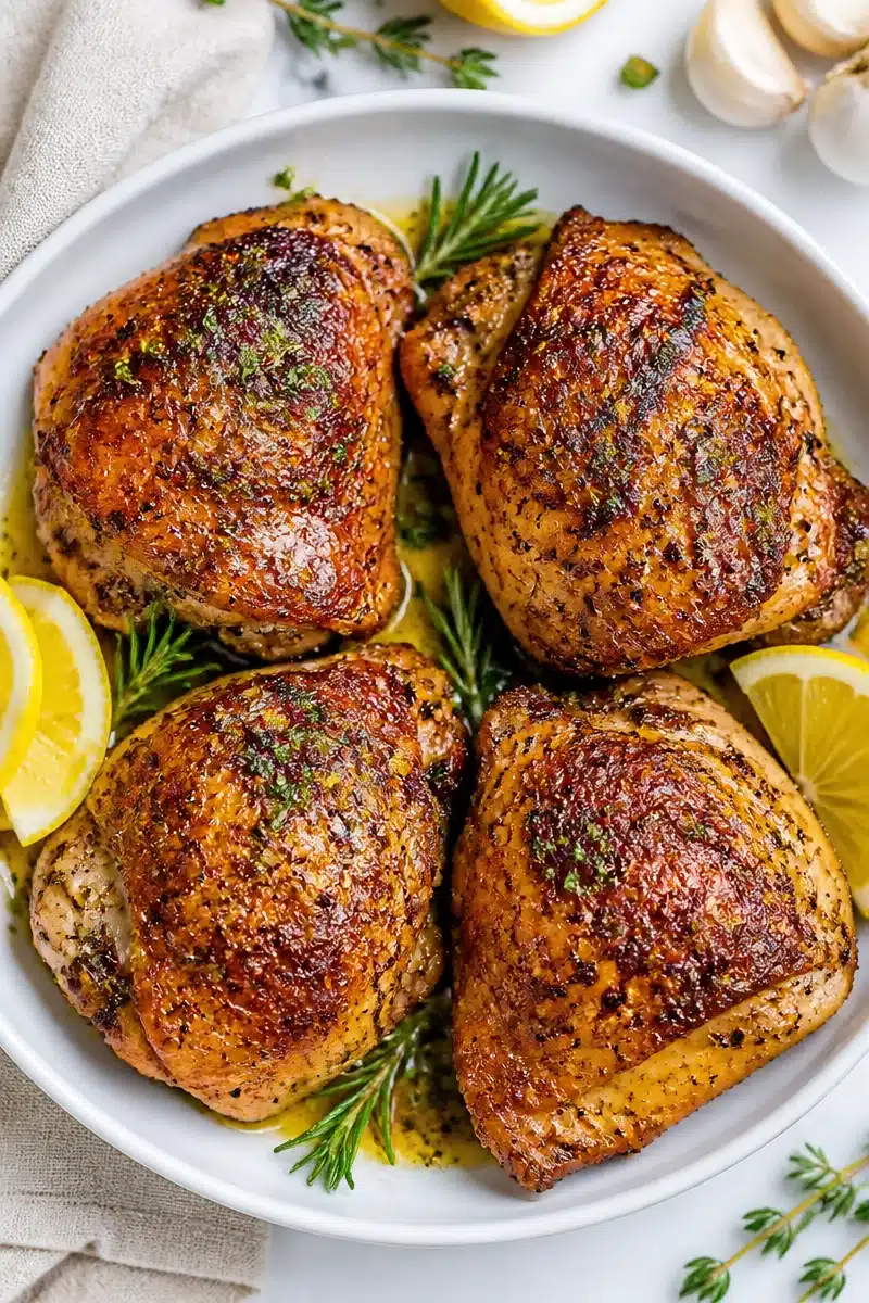 Crispy Cast Iron Lemon Herb Chicken Thigh crispy cast iron lemon herb chicken thigh 2026 06 21 180106 2