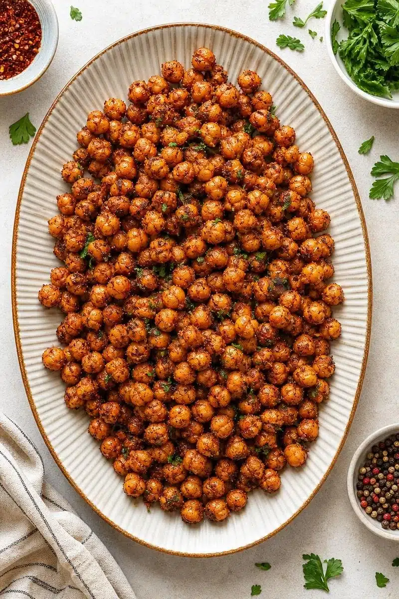 Crunchy Baked Chickpea Spicy Snack Recipe crunchy baked chickpea spicy snack recipe 2026 06 15 162210