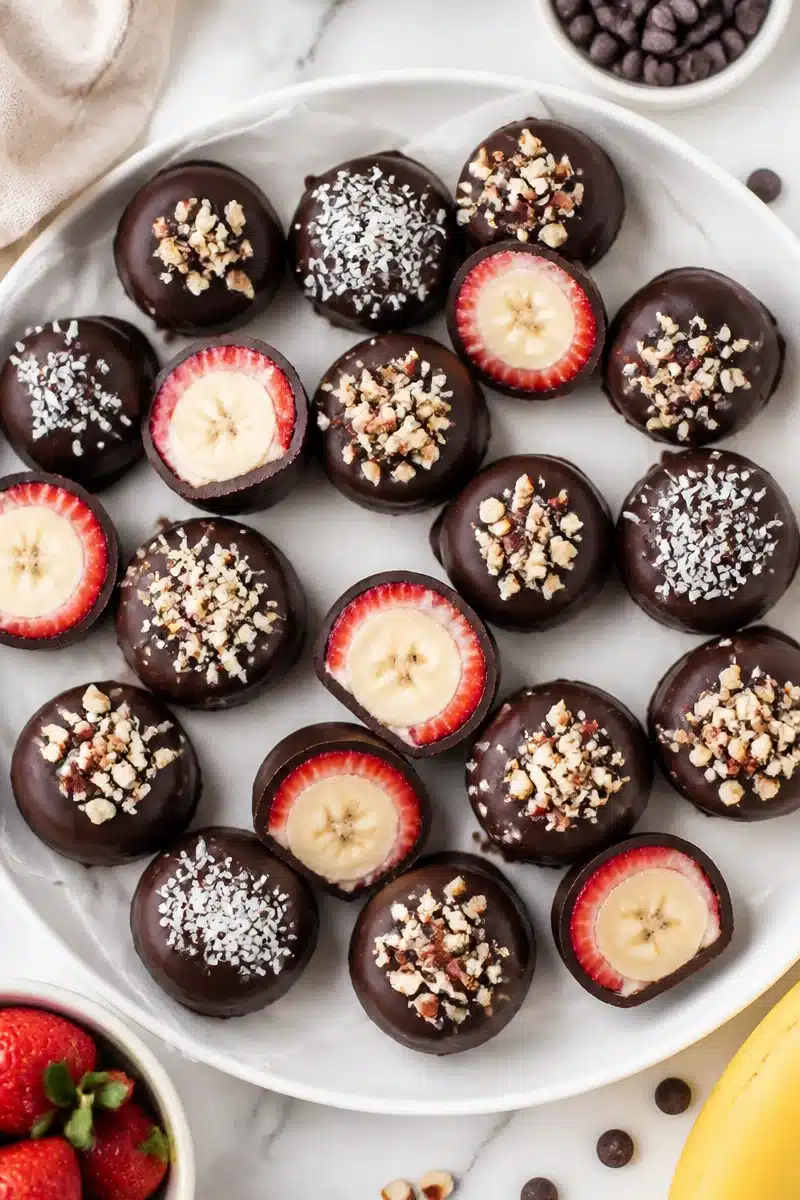 Dark Chocolate Covered Strawberry Banana Bite dark chocolate covered strawberry banana bite 2026 06 20 153236 2