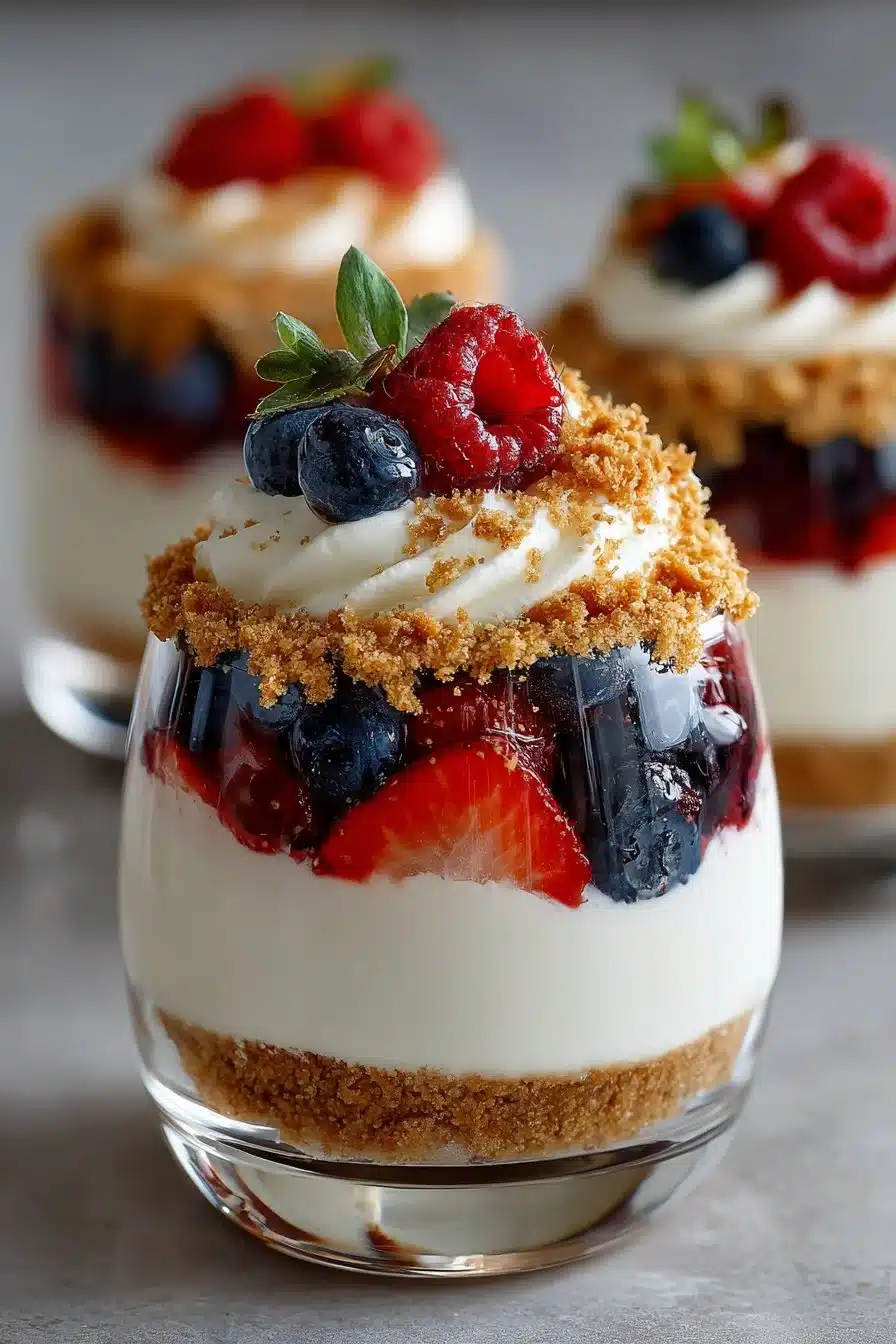 Easy 4th of July No Bake Berry Cheesecake Parfaits easy 4th of july no bake berry cheesecake parfaits 2026 06 02 041018 2