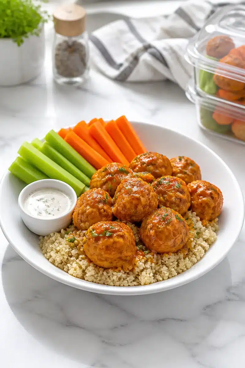Easy Buffalo Turkey Meatball Meal Prep Bowl easy buffalo turkey meatball meal prep bowl 2026 06 20 155909