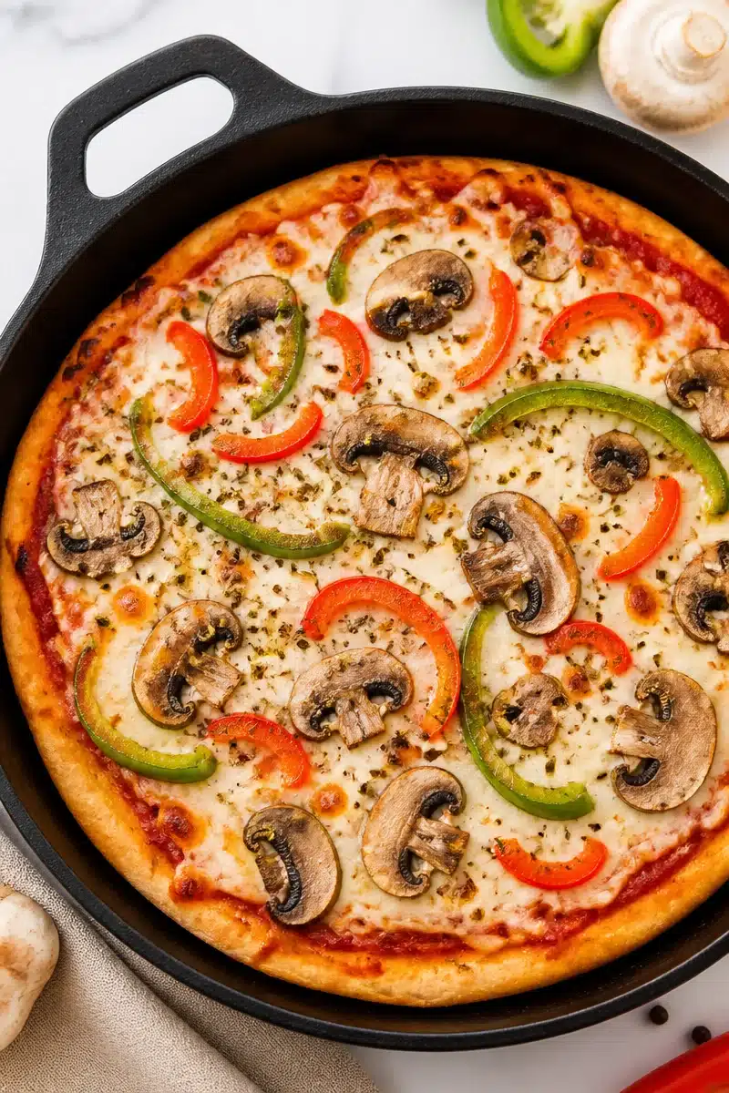 Easy Cast Iron Skillet Mushroom Pizza easy cast iron skillet mushroom pizza 2026 06 30 230902 2