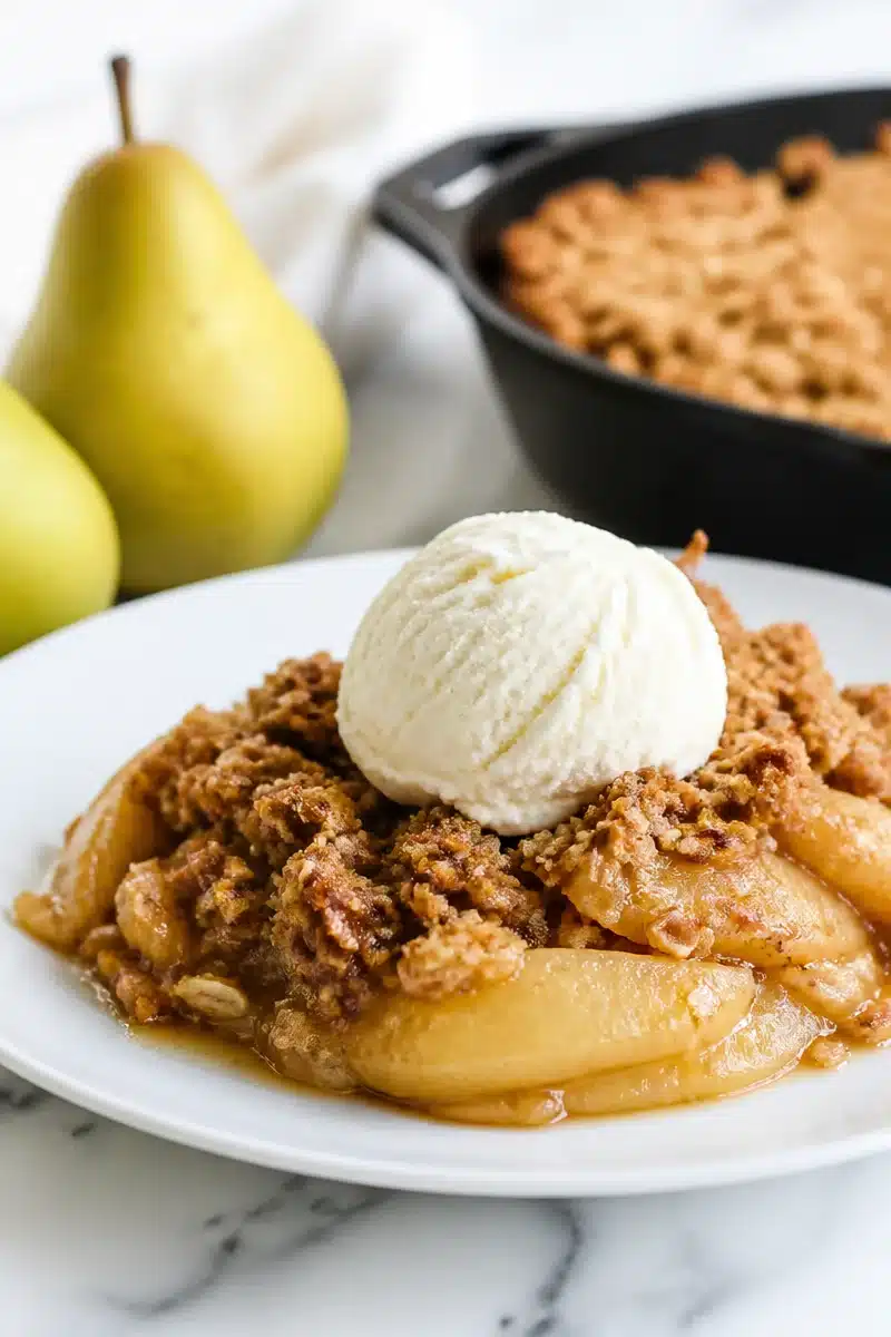 Easy Cast Iron Skillet Pear Crumble easy cast iron skillet pear crumble 2026 06 23 045817