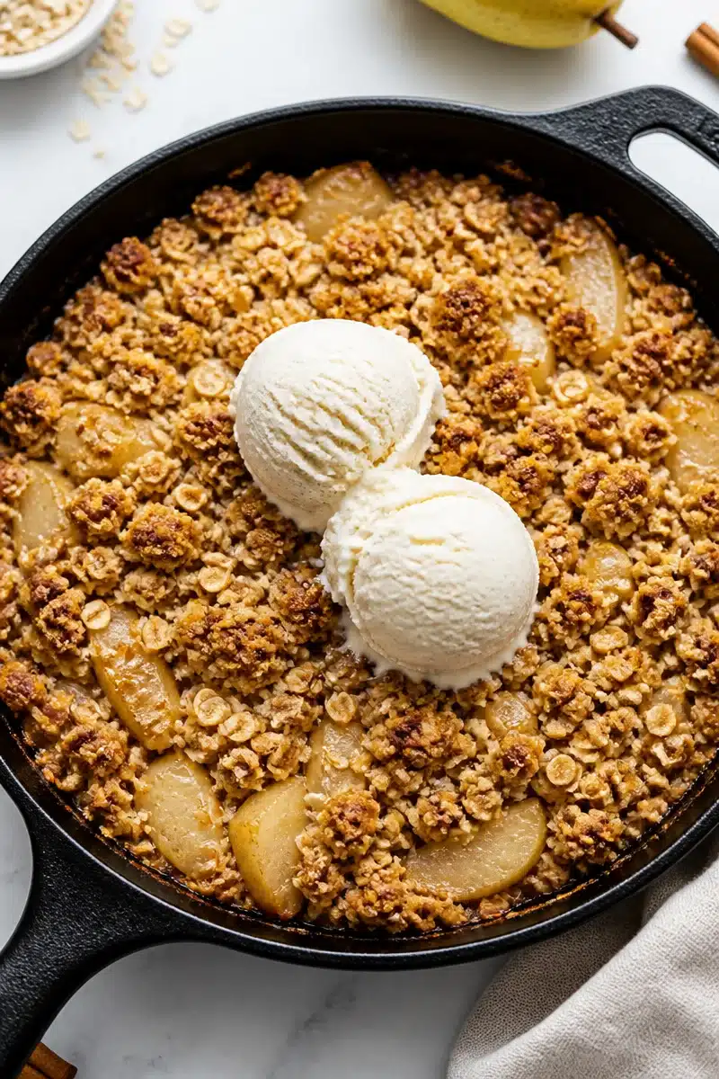 Easy Cast Iron Skillet Pear Crumble easy cast iron skillet pear crumble 2026 06 23 045843 2