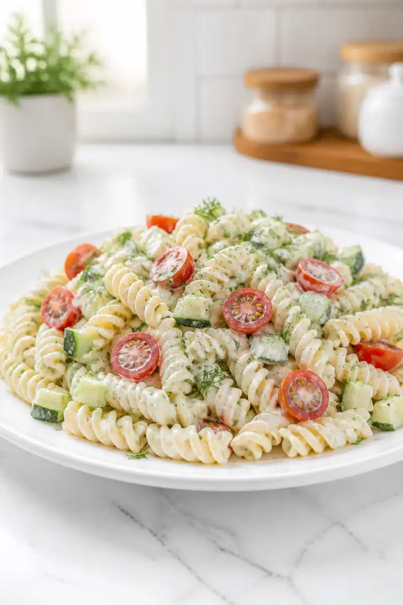 Easy Creamy Dill And Cucumber Pasta Salad easy creamy dill and cucumber pasta salad 2026 06 28 023848