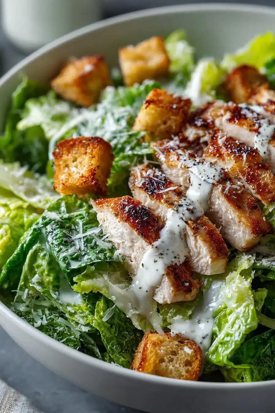 easy creamy dressing chicken caesar salad 2026 06 04 045826