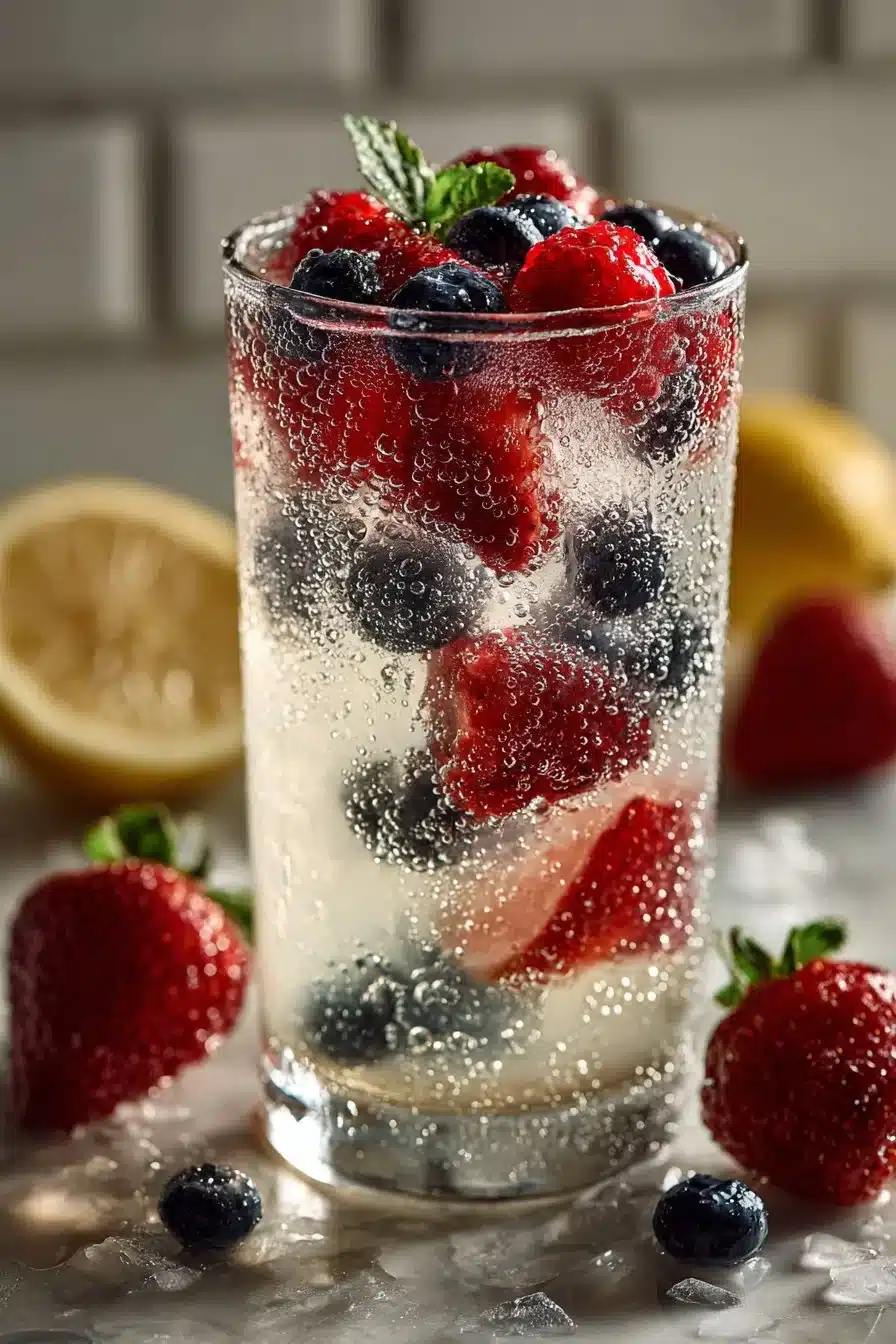 Easy Frozen Lemonade 4th of July Punch with Berries easy frozen lemonade 4th of july punch with berrie 2026 06 05 033631