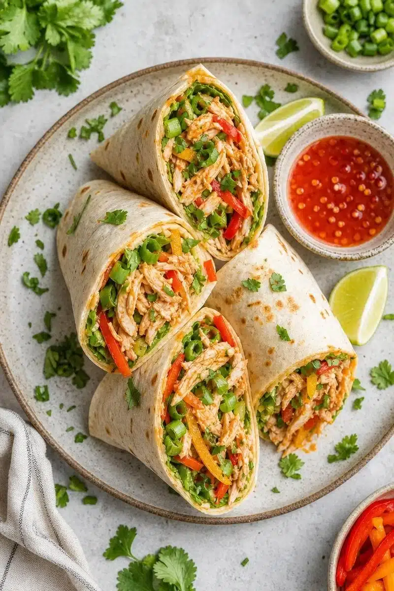 Easy Lunch Thai Sweet Chili Chicken Wrap easy lunch thai sweet chili chicken wrap 2026 06 14 184727