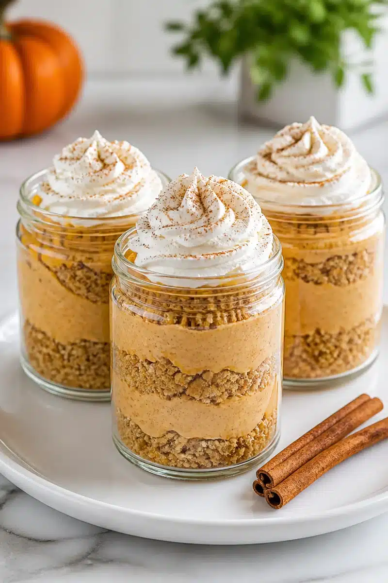 Easy No Bake Pumpkin Cheesecake Jars easy no bake pumpkin cheesecake jars 2026 06 23 051303