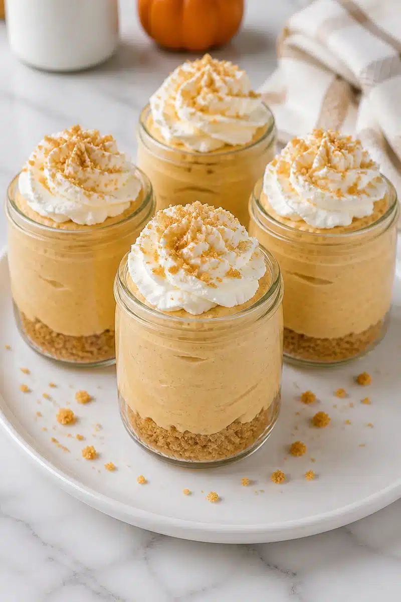 Easy No Bake Pumpkin Pie Cheesecake Jars easy no bake pumpkin pie cheesecake jars 2026 06 29 192043
