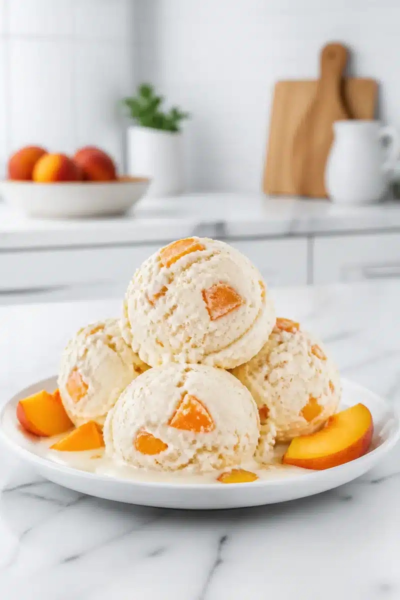 easy no churn vanilla bean peach ice cream 2026 06 25 205133