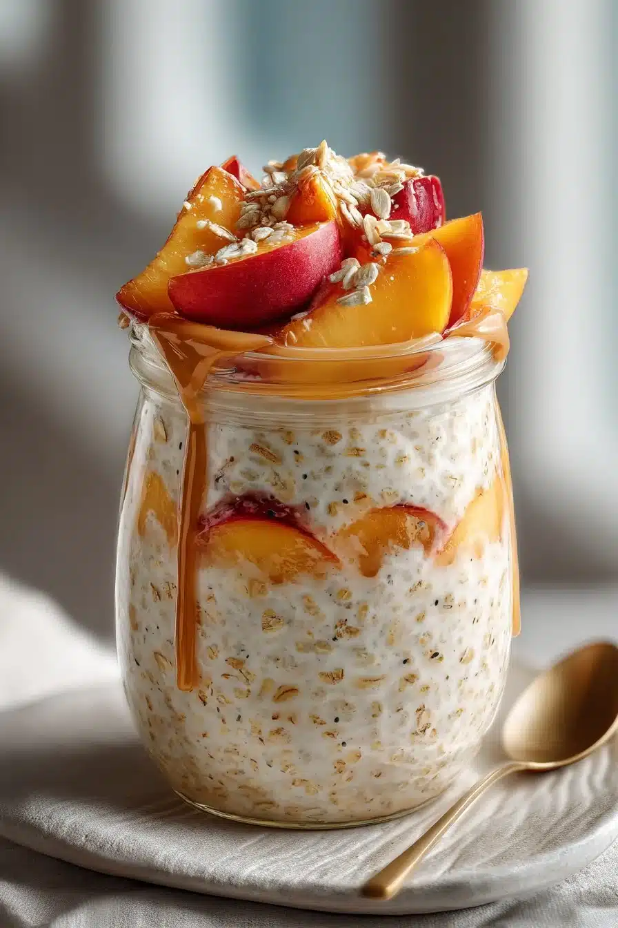 easy no cook vanilla peach overnight oats 2026 06 05 045641 2