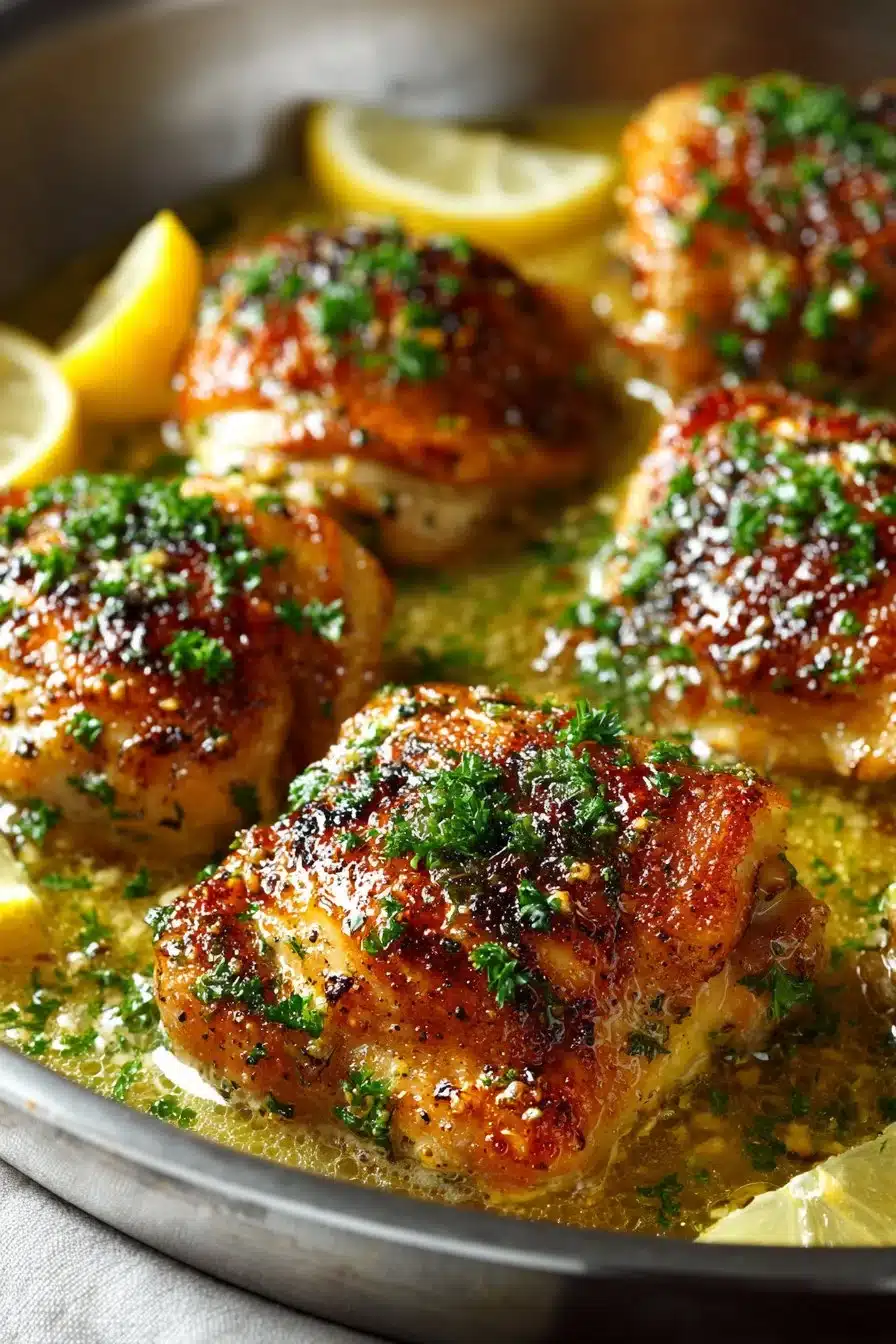 Easy Skillet Lemon Butter Chicken Thighs easy skillet lemon butter chicken thighs 2026 06 05 044635