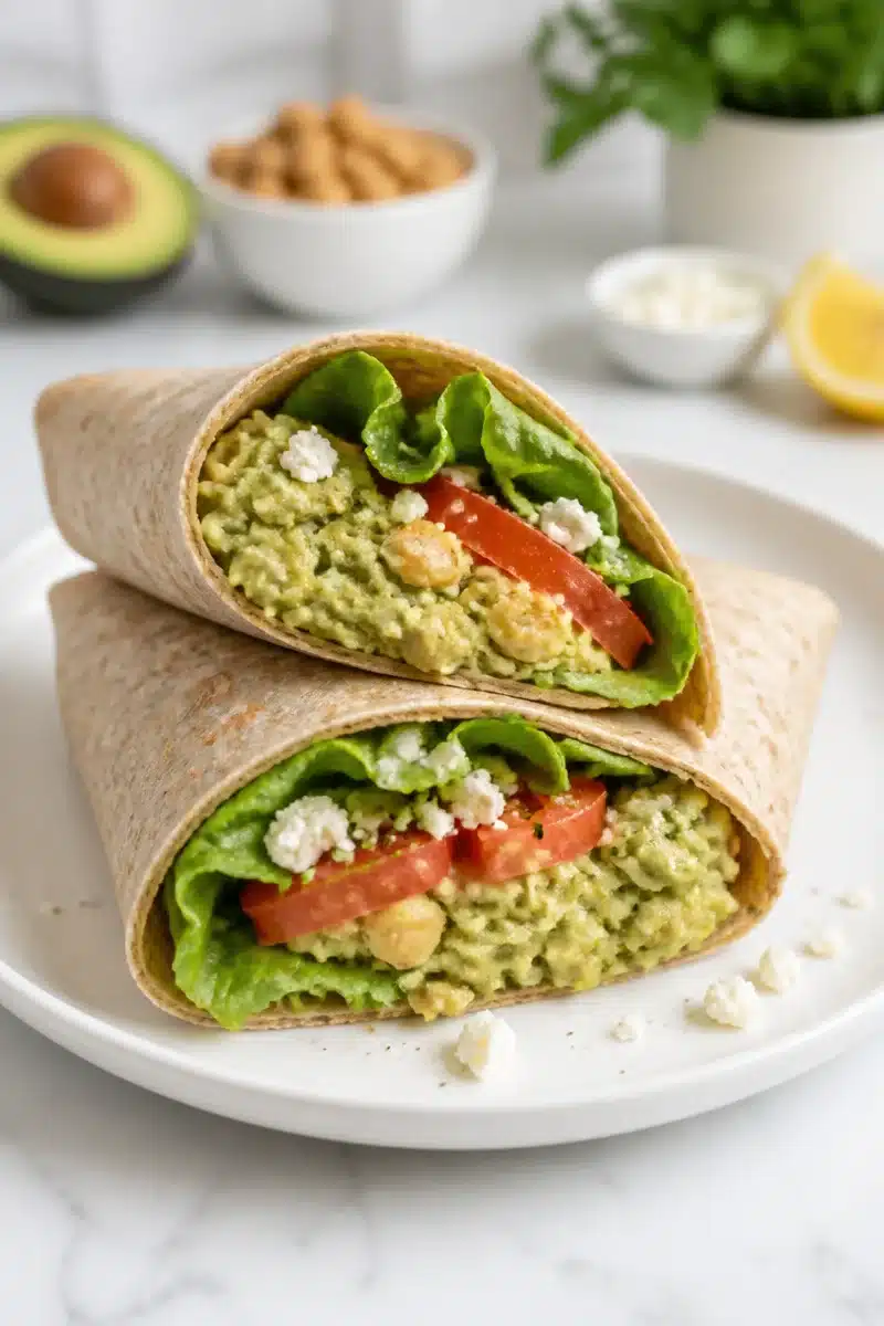 Easy Smashed Avocado And Chickpea Wrap easy smashed avocado and chickpea wrap 2026 06 23 051048
