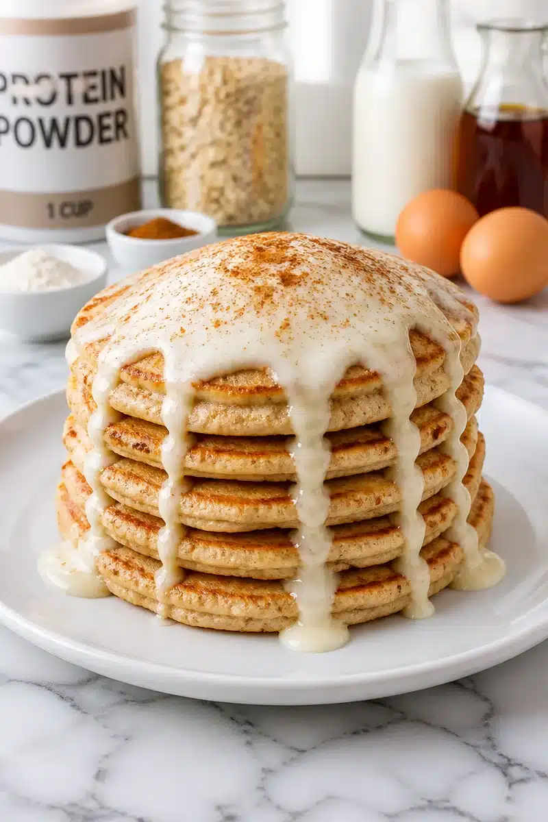 Fluffy Cinnamon Roll Protein Pancakes Recipe fluffy cinnamon roll protein pancakes recipe 2026 06 28 021712