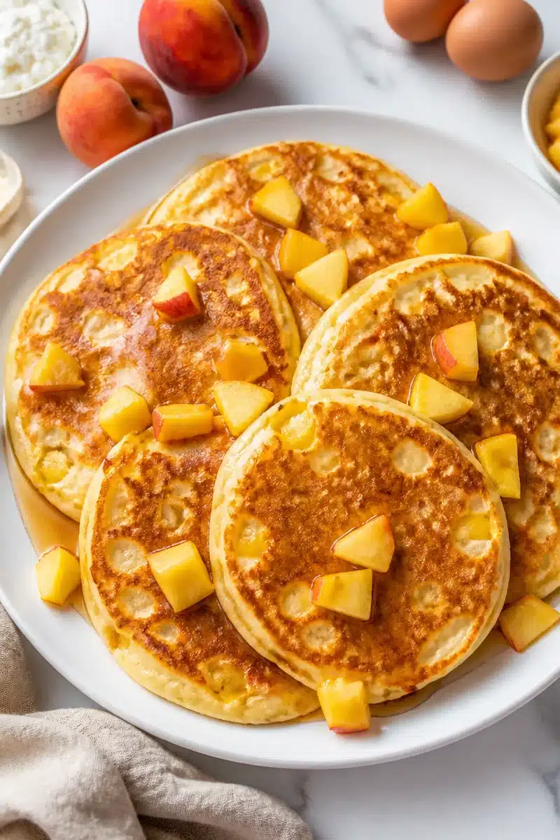 Fluffy Cottage Cheese And Peach Pancakes fluffy cottage cheese and peach pancakes 2026 06 26 211233 2
