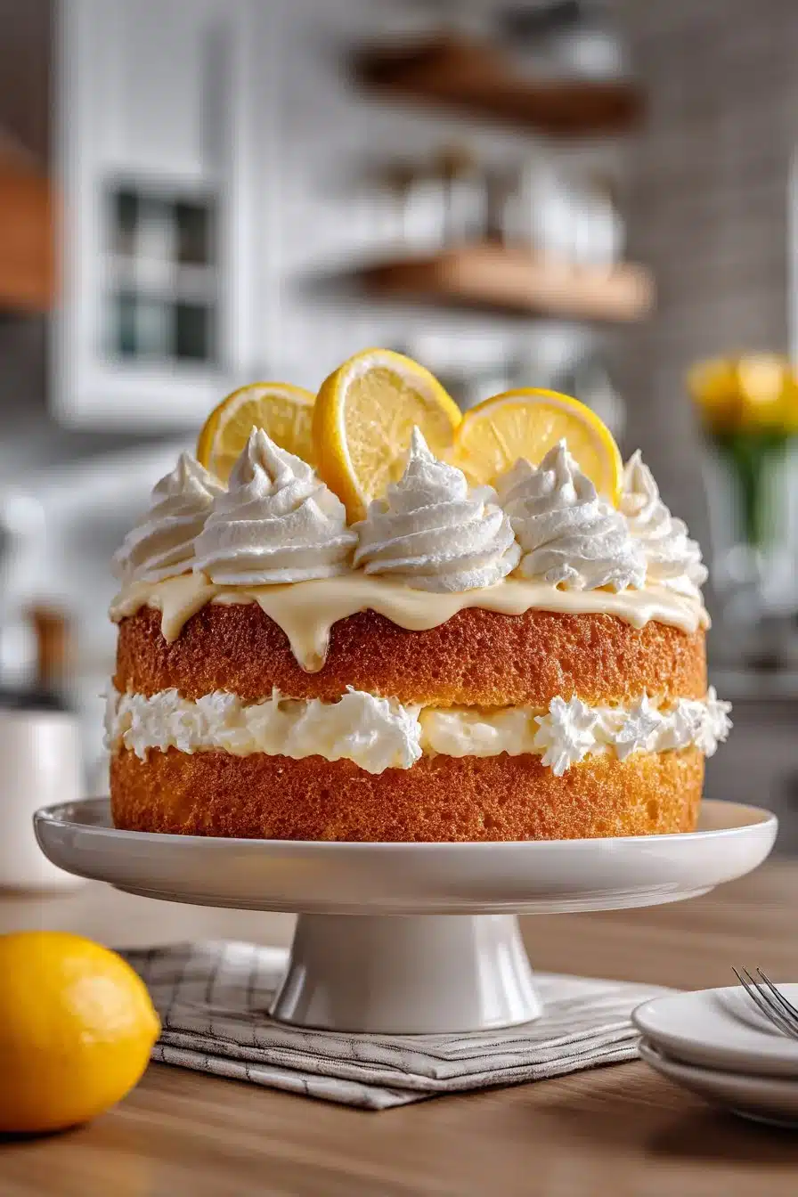 Fluffy Lemon Layered White Chocolate Cake Dessert fluffy lemon layered white chocolate cake dessert 2026 06 05 045357