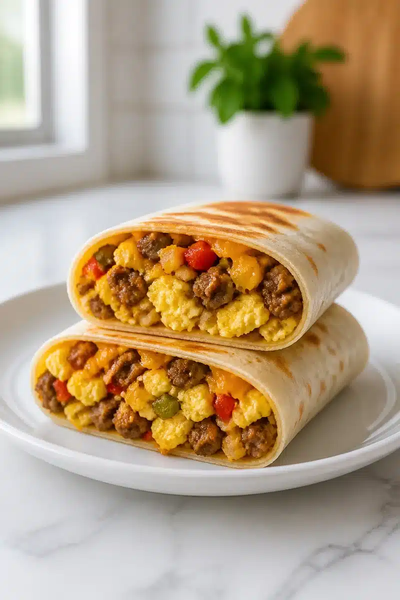 Freezer Friendly Beef Sausage Breakfast Burrito freezer friendly beef sausage breakfast burrito 2026 06 17 064911