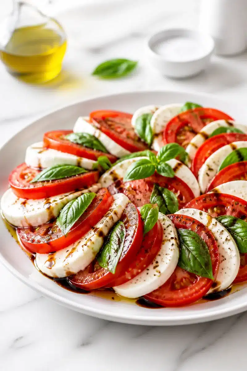 Fresh Balsamic Tomato Mozzarella Caprese Salad fresh balsamic tomato mozzarella caprese salad 2026 06 21 180125