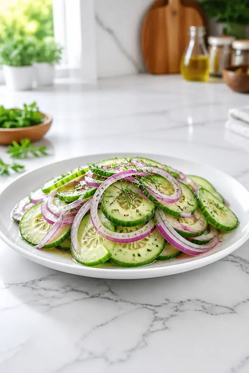Fresh Cucumber And Red Onion Vinegar Salad fresh cucumber and red onion vinegar salad 2026 06 25 204254