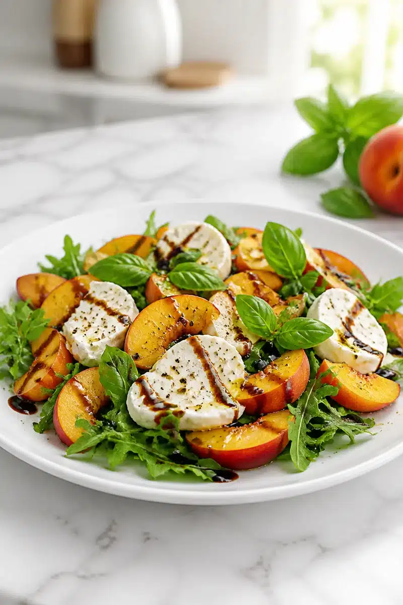 Fresh Peach And Burrata Salad fresh peach and burrata salad 2026 06 19 031315