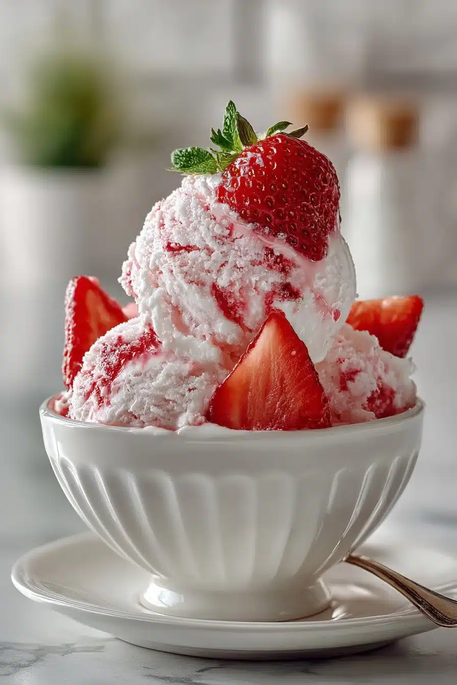 Fresh Summer Homemade Strawberry Ice Cream fresh summer homemade strawberry ice cream 2026 06 03 033632