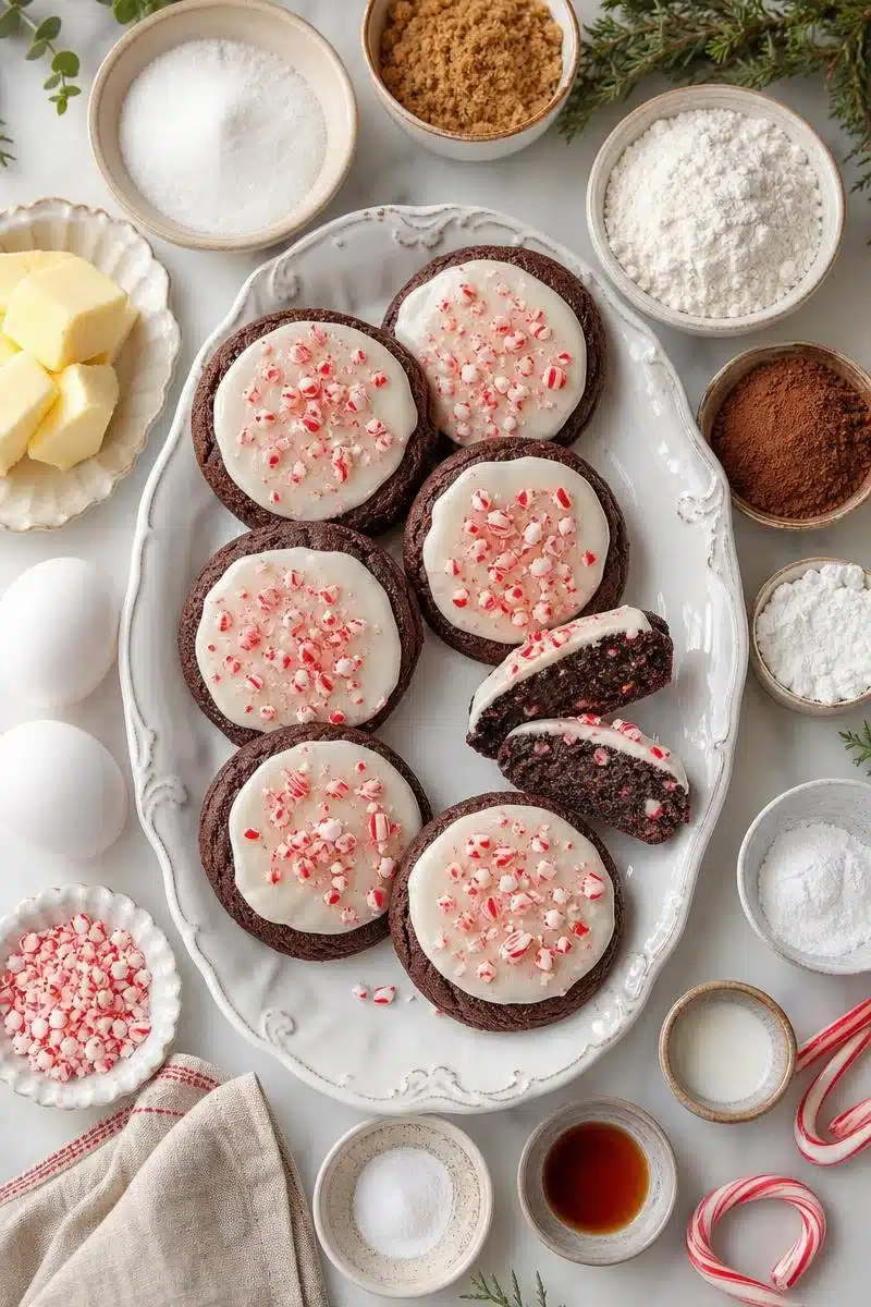 Frosted Chocolate Candy Cane Cookie frosted chocolate candy cane cookie 2026 06 15 180918