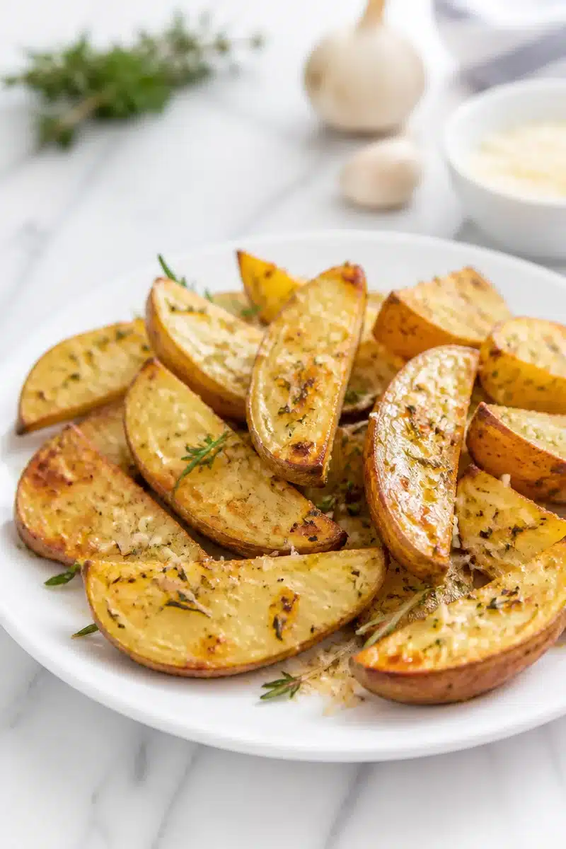 Garlic Herb Roasted Potato Wedges garlic herb roasted potato wedges 2026 06 18 042923