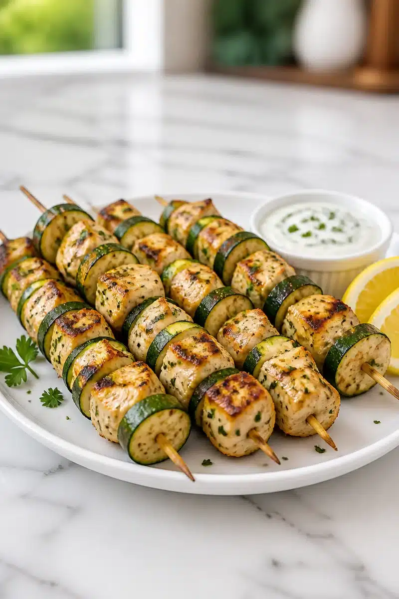 grilled lemon herb chicken and zucchini skewers 2026 06 25 205012
