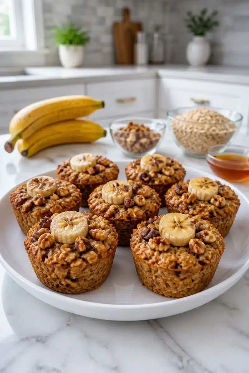 Healthy Banana Nut Baked Oatmeal Cups healthy banana nut baked oatmeal cups 2026 06 24 165919
