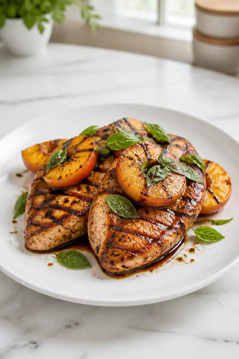 Healthy Grilled Peach And Balsamic Chicken Breast healthy grilled peach and balsamic chicken breast 2026 06 25 205101