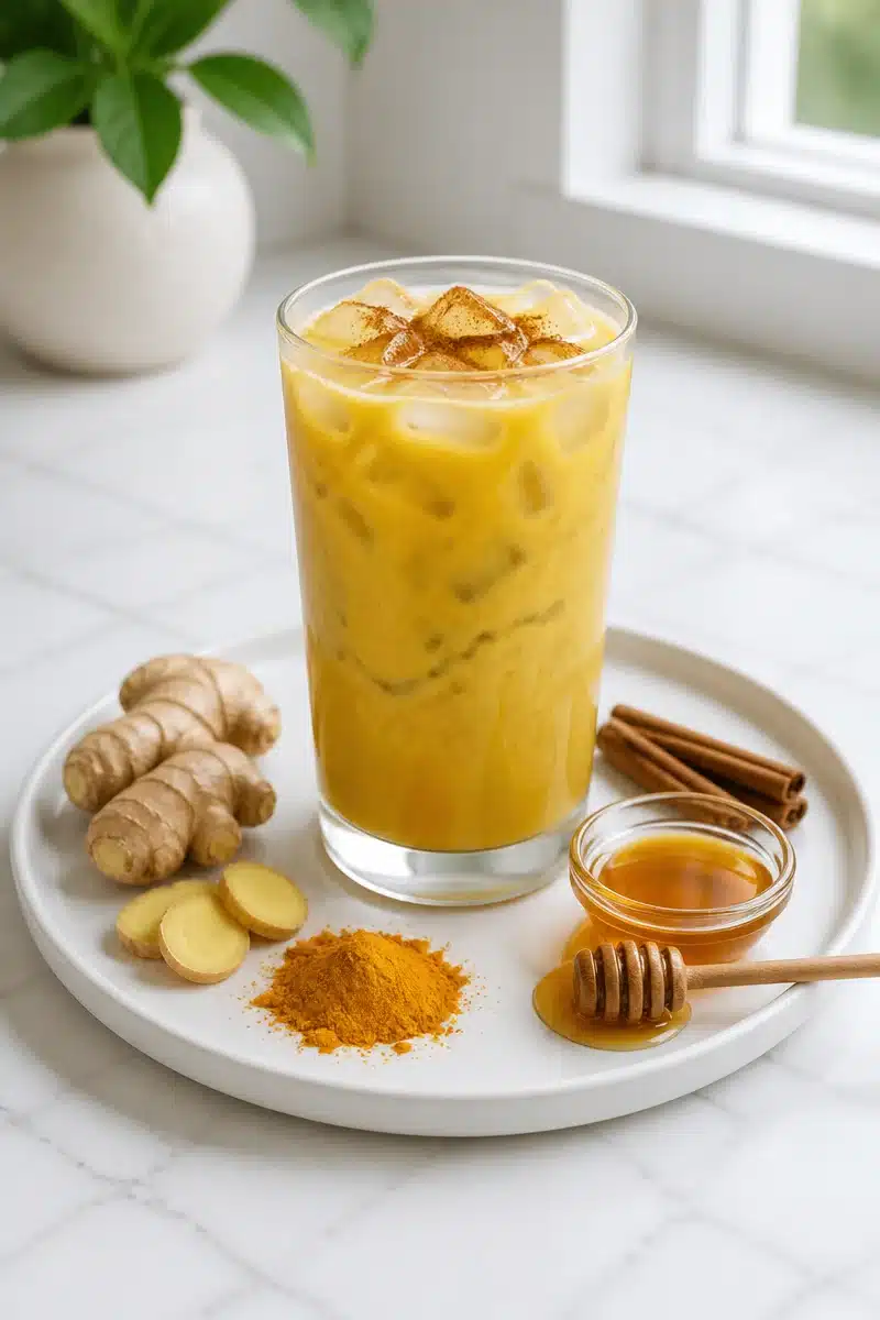 Healthy Iced Turmeric Ginger Latte Recipe healthy iced turmeric ginger latte recipe 2026 06 20 155359