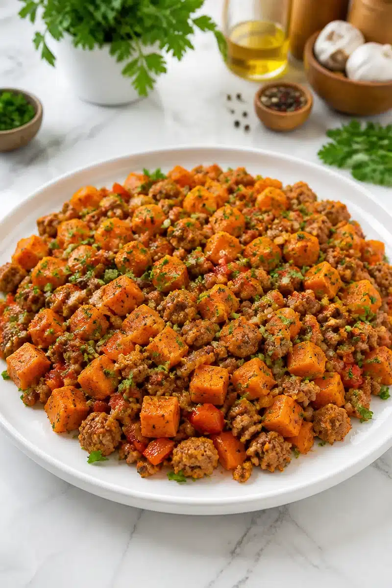 healthy sweet potato and ground turkey skillet 2026 06 24 165805