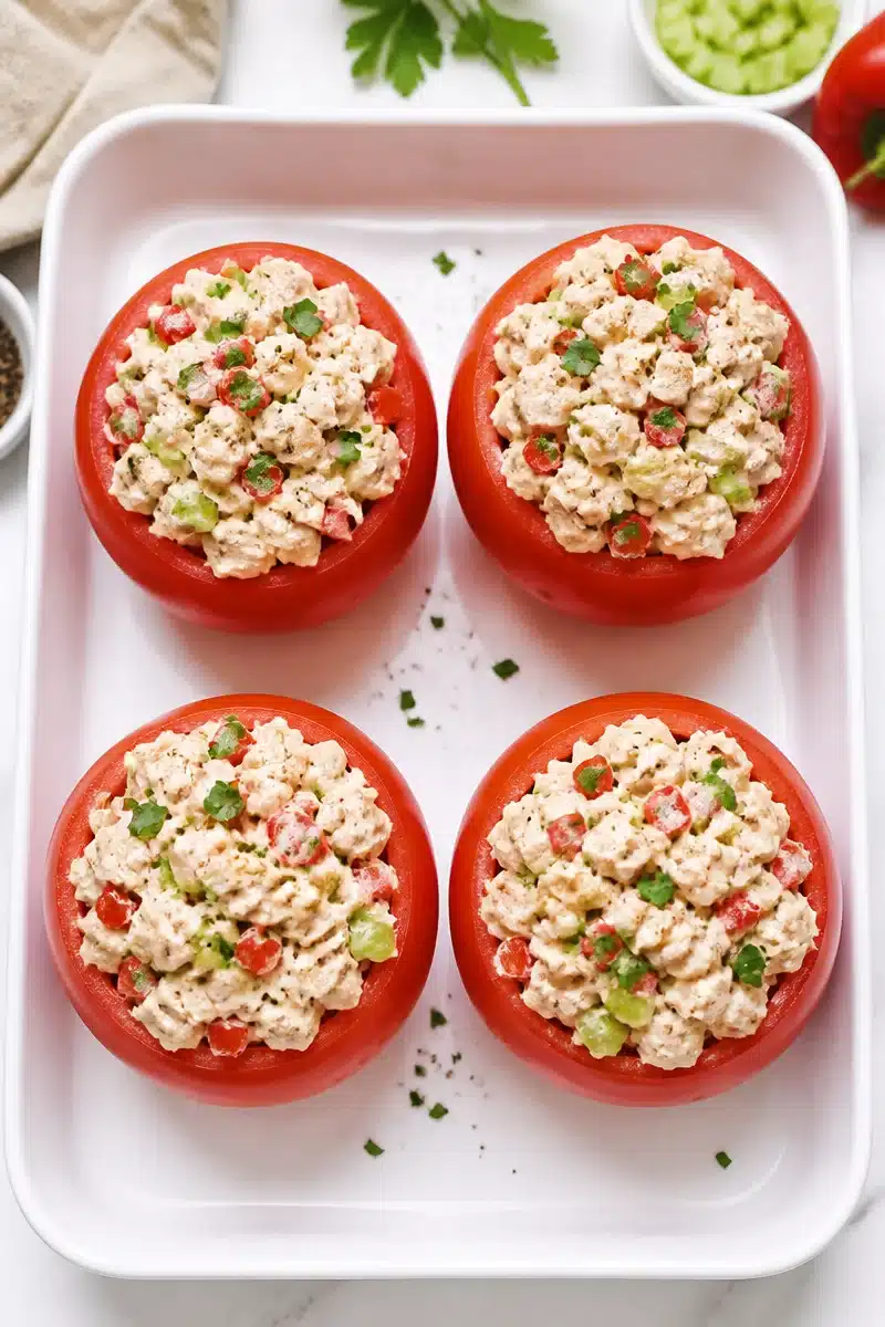 Healthy Turkey Salad Stuffed Tomatoes healthy turkey salad stuffed tomatoes 2026 06 28 080611 2