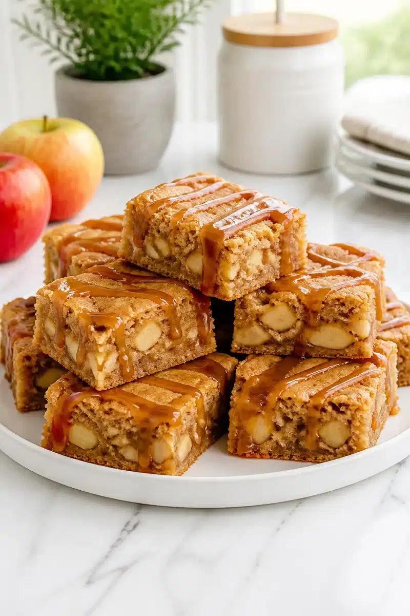 Homemade Caramel Apple Blondie Bars homemade caramel apple blondie bars 2026 06 28 022003
