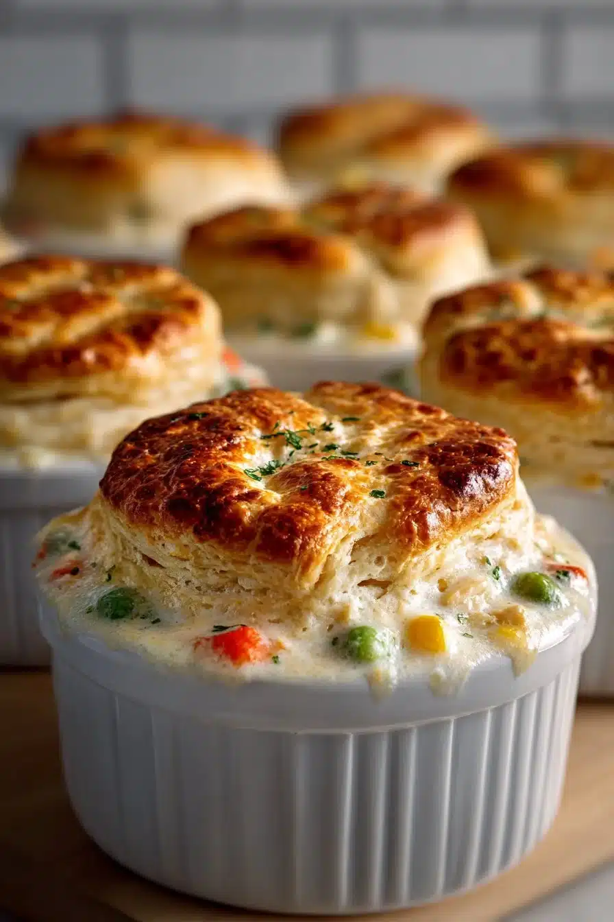 Homestyle Biscuit Topped Mini Chicken Pot Pies homestyle biscuit topped mini chicken pot pies 2026 06 04 045803