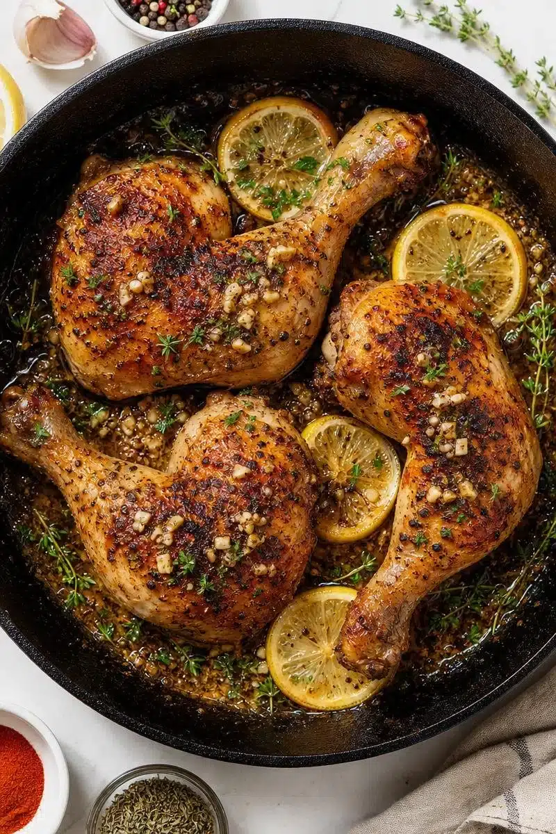 Juicy Skillet Roasted Chicken Leg Recipe juicy skillet roasted chicken leg recipe 2026 06 16 034523