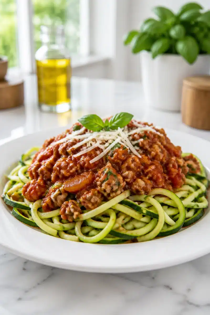 low carb zucchini noodle turkey bolognese 2026 06 20 160026