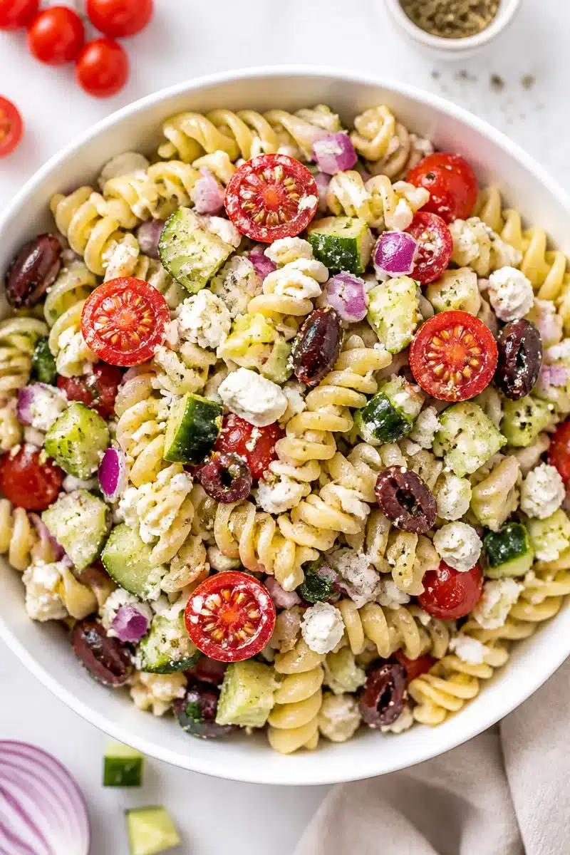 Mason Jar Greek Pasta Salad Recipe mason jar greek pasta salad recipe 2026 06 17 054726 2