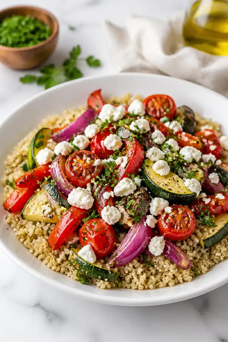 Mediterranean Roasted Veggie Quinoa Bowl mediterranean roasted veggie quinoa bowl 2026 06 21 180050