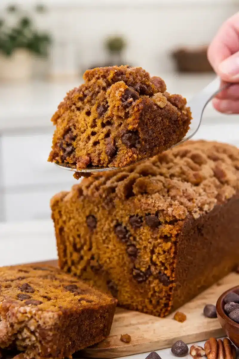 Moist Cinnamon Streusel Pumpkin Chocolate Chip Bread moist cinnamon streusel pumpkin chocolate chip bre 2026 06 12 164138