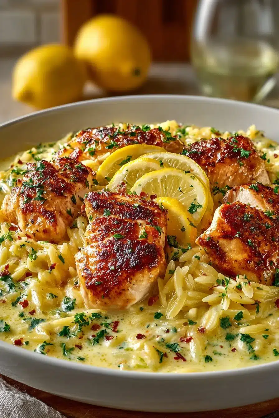 One Pan Garlic Butter Lemon Orzo Chicken one pan garlic butter lemon orzo chicken 2026 06 06 023932